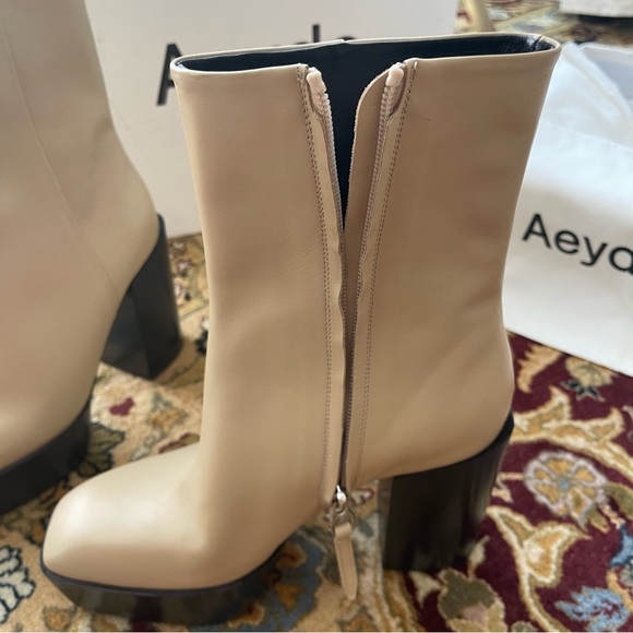 Aeyde Berlin Square Toe Heeled Boots - Picture 7 of 13